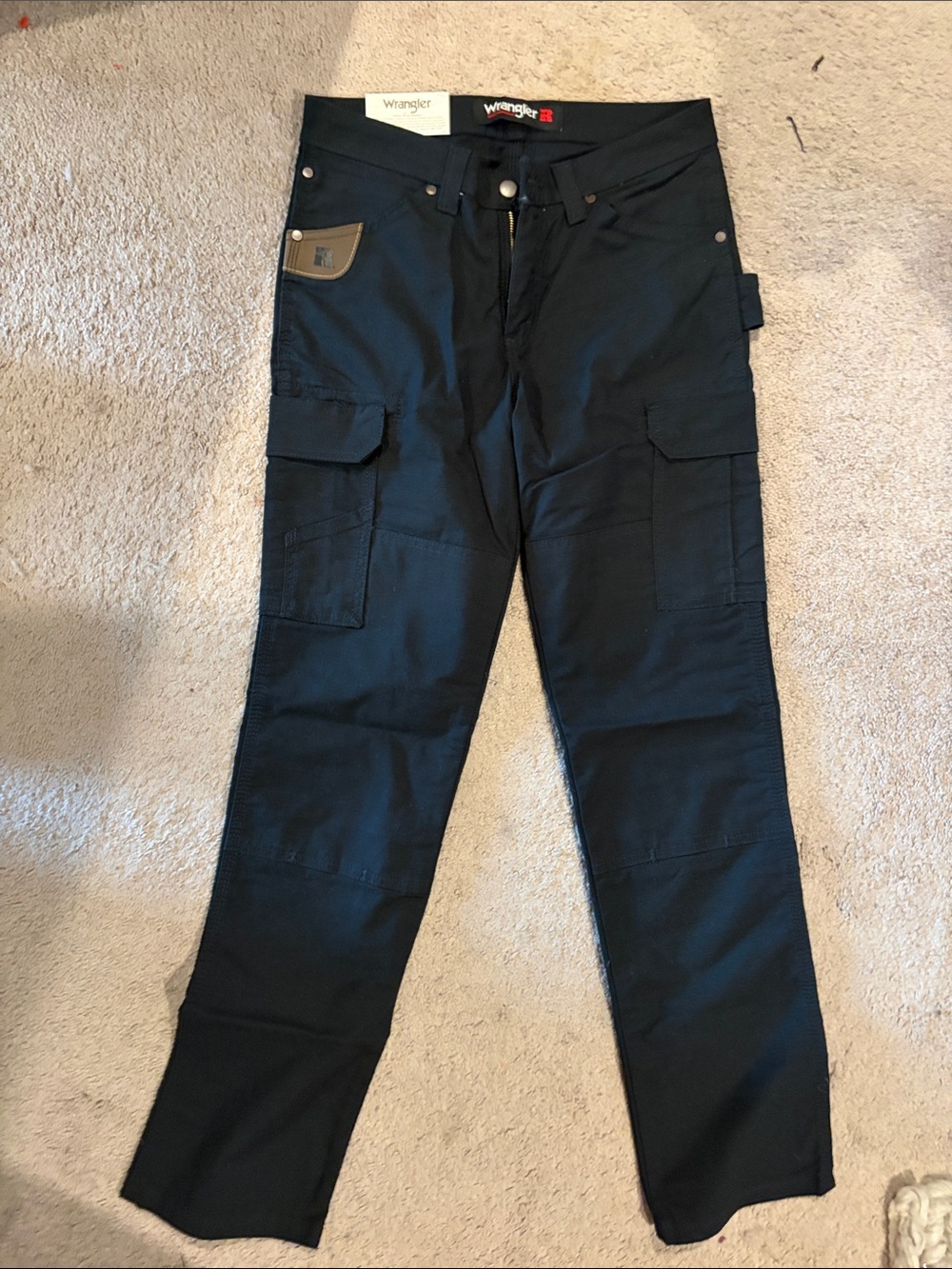 Women’s Wrangler Black Cargo Utility Pants